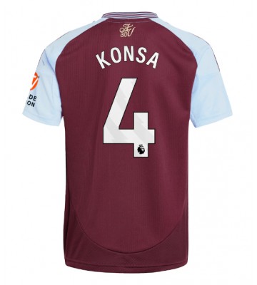 Aston Villa Ezri Konsa #4 Replika Hjemmebanetrøje 2024-25 Kortærmet